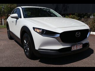 2022  Mazda CX-30 G20 SKYACTIV-Drive Pure Wagon (White) Used Car Thumbnail